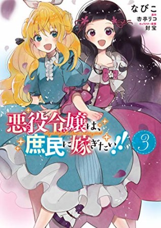 悪役令嬢は、庶民に嫁ぎたい!!3巻の表紙