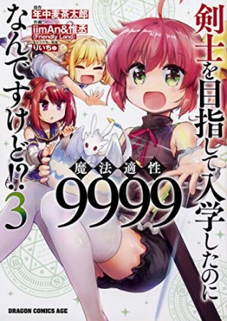 剣士を目指して入学したのに魔法適性9999なんですけど!?3巻の表紙