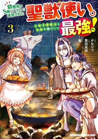 幼馴染のS級パーティーから追放された聖獣使い。万能支援魔法と仲間を増やして最強へ！3巻の表紙