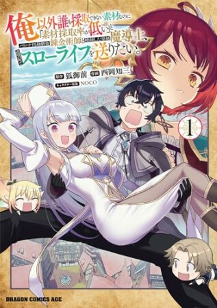 俺以外誰も採取できない素材なのに「素材採取率が低い」とパワハラする幼馴染錬金術師と絶縁した専属魔導士、辺境の町でスローライフを送りたい。1巻の表紙