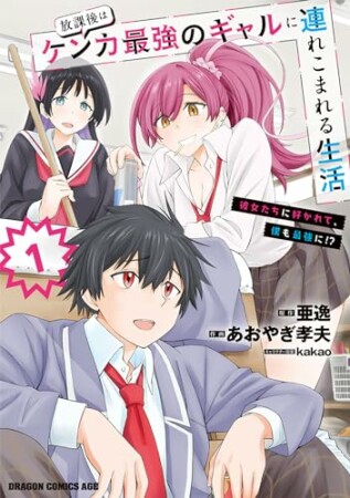 放課後はケンカ最強のギャルに連れこまれる生活　彼女たちに好かれて、僕も最強に!?1巻の表紙