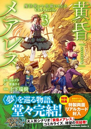 黄昏メアレス -魔法使いと黒猫のウィズ Chronicle-3巻の表紙