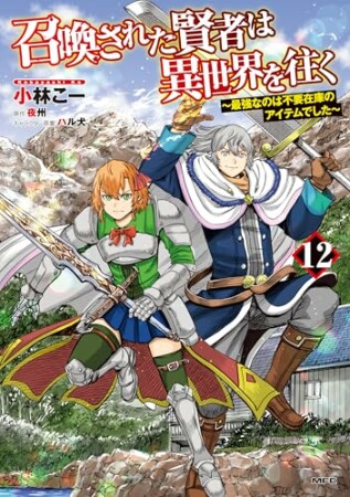 召喚された賢者は異世界を往く　～最強なのは不要在庫のアイテムでした～12巻の表紙