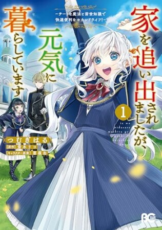 家を追い出されましたが、元気に暮らしています　～チートな魔法と前世知識で快適便利なセカンドライフ！～1巻の表紙