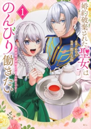 婚約破棄された聖女はのんびり働きたい~突然皆様に求婚されてもお断りです!~1巻の表紙