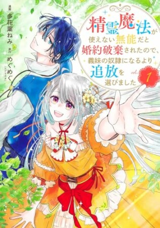 【合本版】精霊魔法が使えない無能だと婚約破棄されたので、義妹の奴隷になるより追放を選びました1巻の表紙