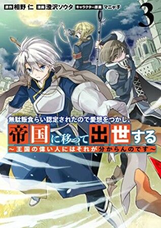 無駄飯食らい認定されたので愛想をつかし、帝国に移って出世する ～王国の偉い人にはそれが分からんのです～3巻の表紙