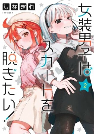 女装男子はスカートを脱ぎたい！2巻の表紙