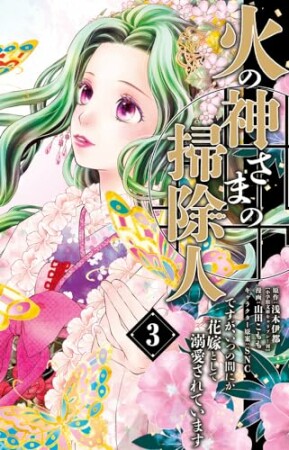 火の神さまの掃除人ですが、いつの間にか花嫁として溺愛されています3巻の表紙