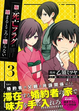 俺の死亡フラグが留まるところを知らない3巻の表紙