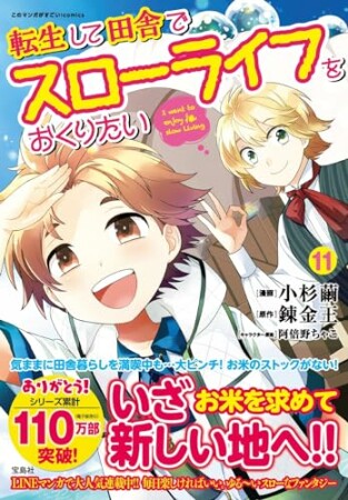 転生して田舎でスローライフをおくりたい11巻の表紙