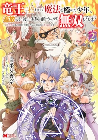 竜王に拾われて魔法を極めた少年、追放を言い渡した家族の前でうっかり無双してしまう～兄上たちが僕の仲間を攻撃するなら、徹底的にやり返します～2巻の表紙