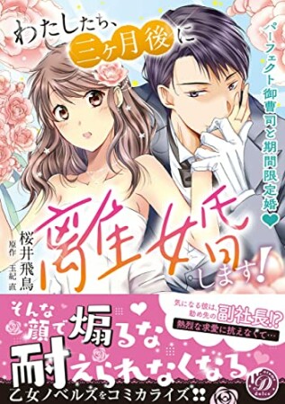 わたしたち、三ヶ月後に離婚します！～パーフェクト御曹司と期間限定婚～1巻の表紙