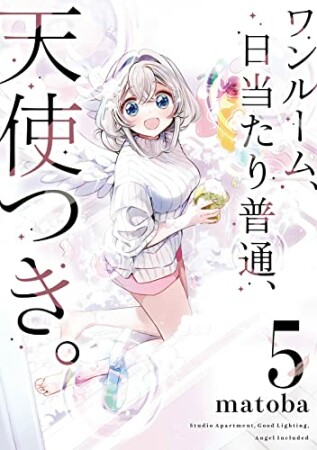 ワンルーム、日当たり普通、天使つき。5巻の表紙