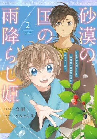 砂漠の国の雨降らし姫～前世で処刑された魔法使いは農家の娘になりました～2巻の表紙