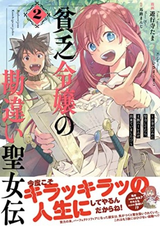 貧乏令嬢の勘違い聖女伝　～お金のために努力してたら、王族ハーレムが出来ていました!?～2巻の表紙