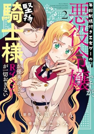 年齢制限付き乙女ゲーの悪役令嬢ですが、堅物騎士様が優秀過ぎてRイベントが一切おきない2巻の表紙