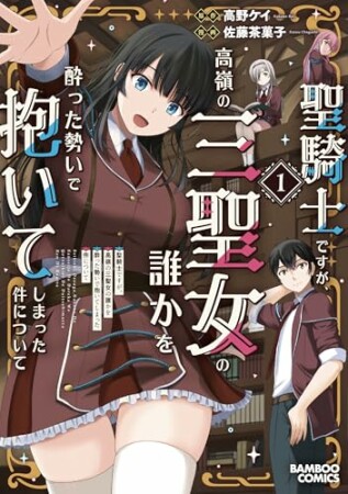 聖騎士ですが、高嶺の三聖女の誰かを酔った勢いで抱いてしまった件について1巻の表紙