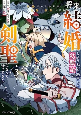 将来結婚しようね、と約束した幼馴染が剣聖になって帰ってきた～奴隷だった少年は覚醒し最強へ至る～3巻の表紙