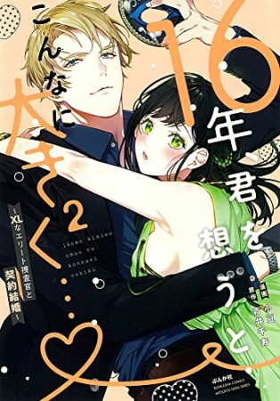 16年、君を想うとこんなに大きく…♡～XLなエリート捜査官と契約結婚～2巻の表紙