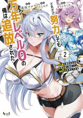 どれだけ努力しても万年レベル０の俺は追放された～神の敵と呼ばれた少年は、社畜女神と出会って最強の力を手に入れる～2巻の表紙