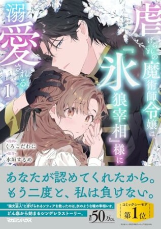 虐げられの魔術師令嬢は、『氷狼宰相』様に溺愛される1巻の表紙