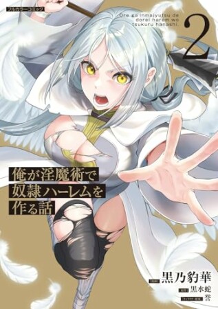 俺が淫魔術で奴隷ハーレムを作る話2巻の表紙