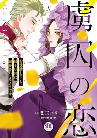 虜囚の恋　お世話していた騎士団長に溺愛されてるようです4巻の表紙