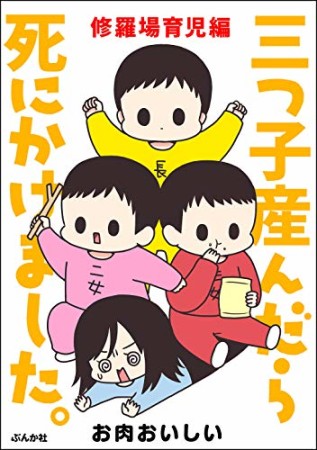 三つ子産んだら死にかけました。2巻の表紙